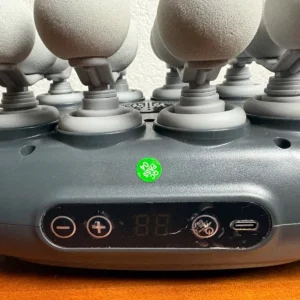 Rechargeable Multi-Head Deep Tissue Body Massager - Portable Gray/Silver – photo 6