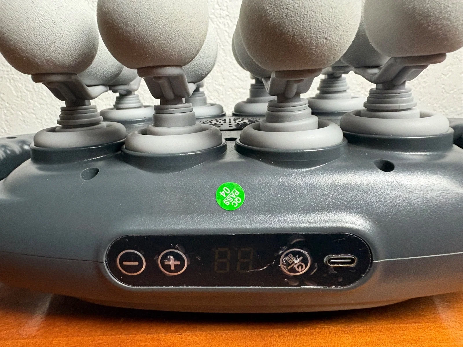 Rechargeable Multi-Head Deep Tissue Body Massager - Portable Gray/Silver – photo 6