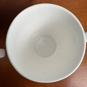 2 Studio TU Felicia Fine Bone China Coffee Mugs White Textured Diamond thincrack – photo 4