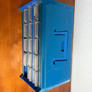 Blue Plastic 14-Drawer Small Parts Organizer Storage Cabinet Tool Box – photo 10