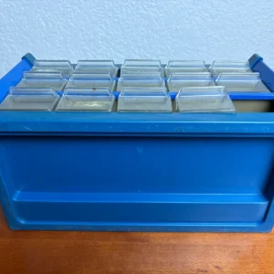 Blue Plastic 14-Drawer Small Parts Organizer Storage Cabinet Tool Box – photo 6
