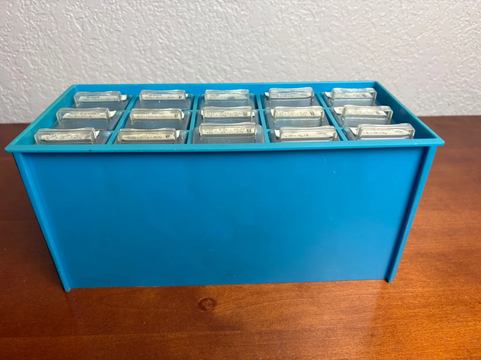 Blue 15 Drawer Small Parts Organizer Hardware Cabinet – photo 10