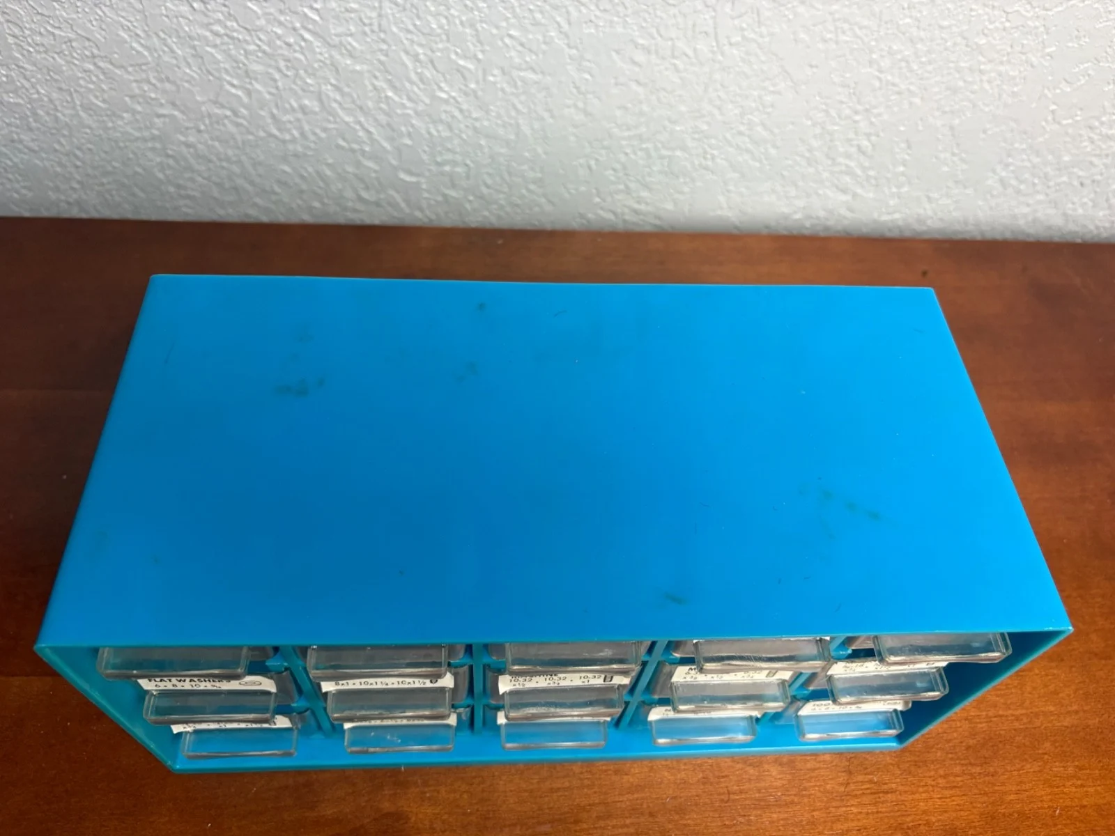 Blue 15 Drawer Small Parts Organizer Hardware Cabinet – photo 2