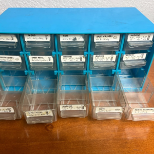 Blue 15 Drawer Small Parts Organizer Hardware Cabinet – photo 3