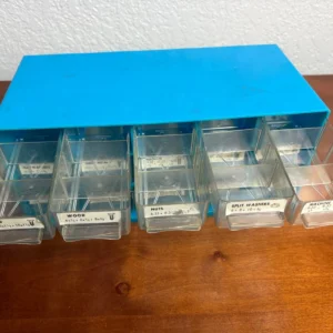 Blue 15 Drawer Small Parts Organizer Hardware Cabinet – photo 5