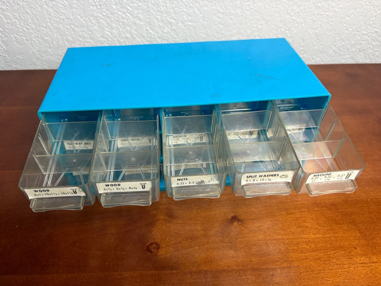 Blue 15 Drawer Small Parts Organizer Hardware Cabinet – photo 5