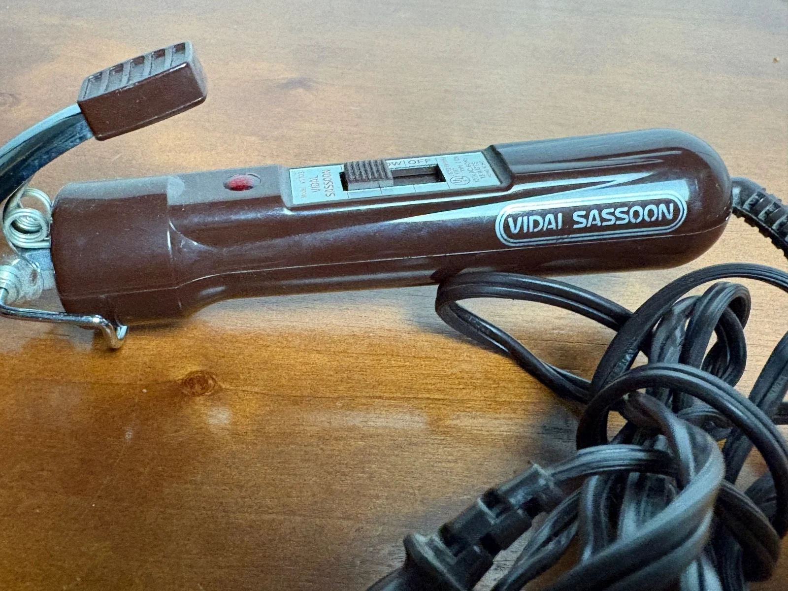 Vidal Sassoon VS 103 Vintage Curling Iron Brown High/Low Heat TESTED WORKS 13W – photo 2