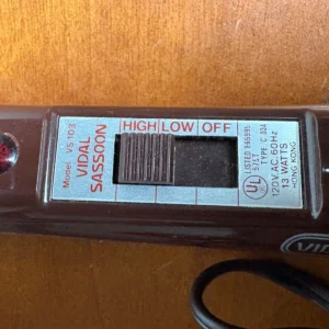 Vidal Sassoon VS 103 Vintage Curling Iron Brown High/Low Heat TESTED WORKS 13W – photo 3