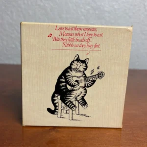 Vintage 1979 B. Kliban Cat Mousies 7x7 Puzzle Missing One Piece MP 102 – photo 2