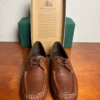 SAS Siesta Brown Leather Comfort Moccasin Womens 10 N Lace Up Oxford Shoes USA