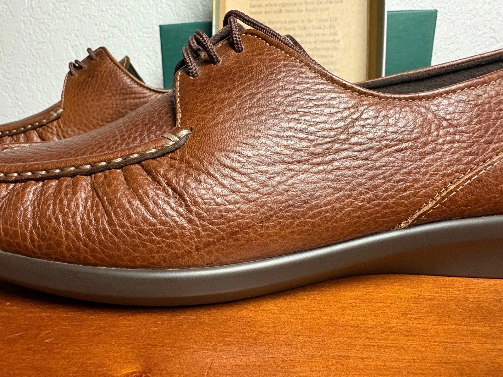 SAS Siesta Brown Leather Comfort Moccasin Womens 10 N Lace Up Oxford Shoes USA – photo 10