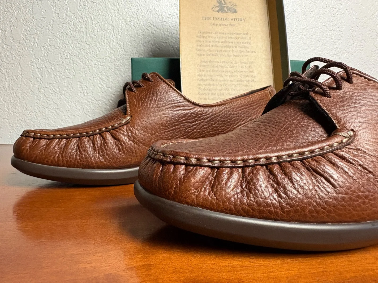 SAS Siesta Brown Leather Comfort Moccasin Womens 10 N Lace Up Oxford Shoes USA – photo 11
