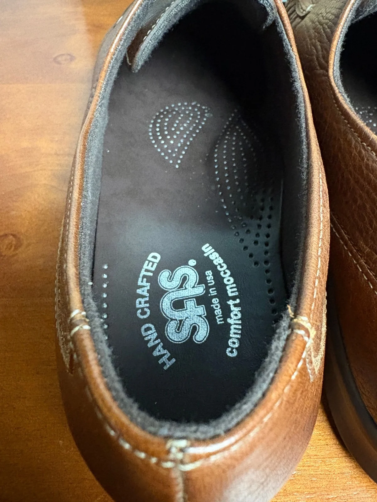 SAS Siesta Brown Leather Comfort Moccasin Womens 10 N Lace Up Oxford Shoes USA – photo 15