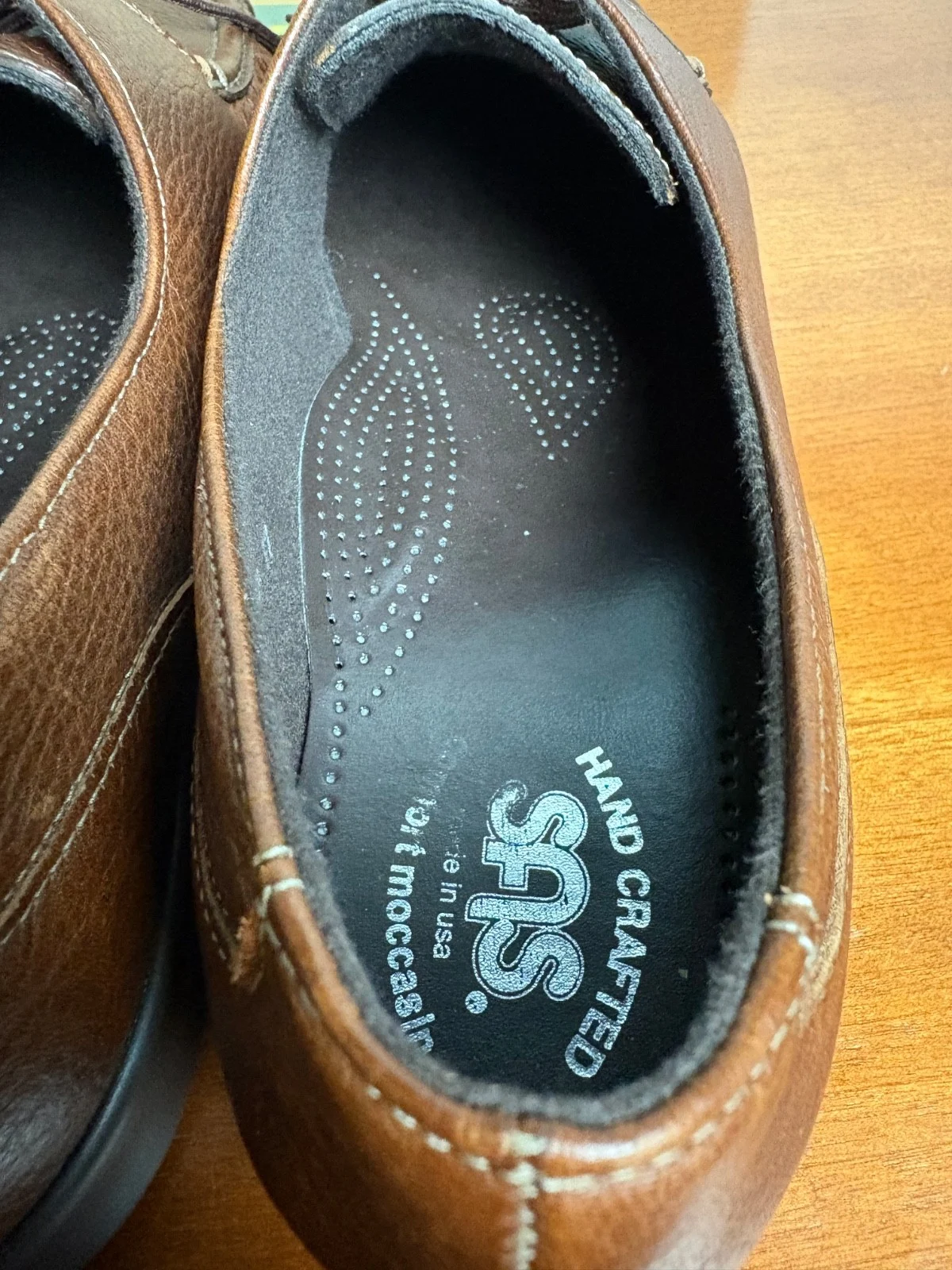SAS Siesta Brown Leather Comfort Moccasin Womens 10 N Lace Up Oxford Shoes USA – photo 16