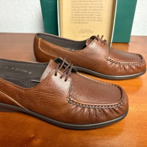 SAS Siesta Brown Leather Comfort Moccasin Womens 10 N Lace Up Oxford Shoes USA – photo 3