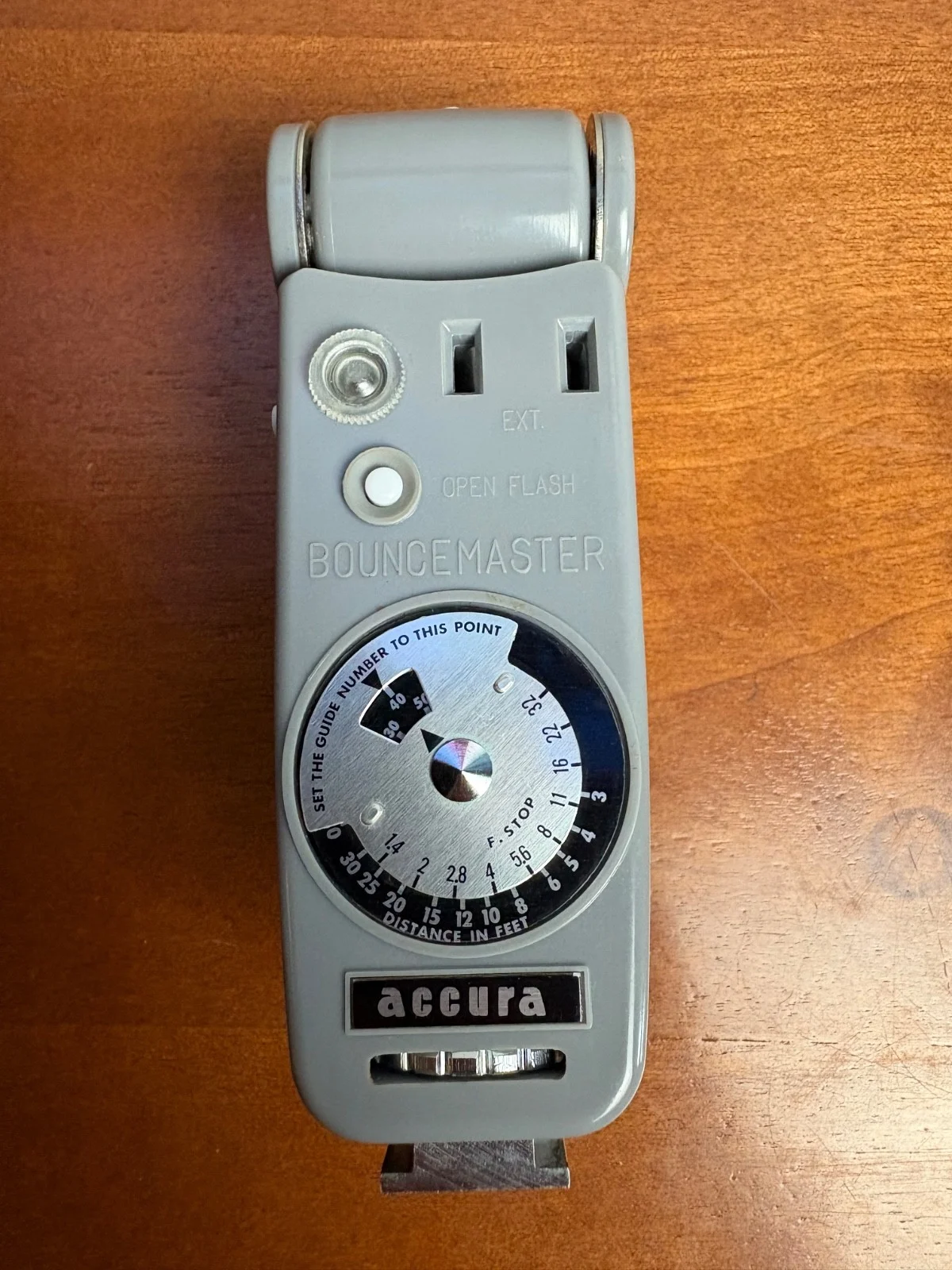 Vintage Accura Bouncemaster Folding Fan Flash Unit w/ Case - Made in Japan – photo 5