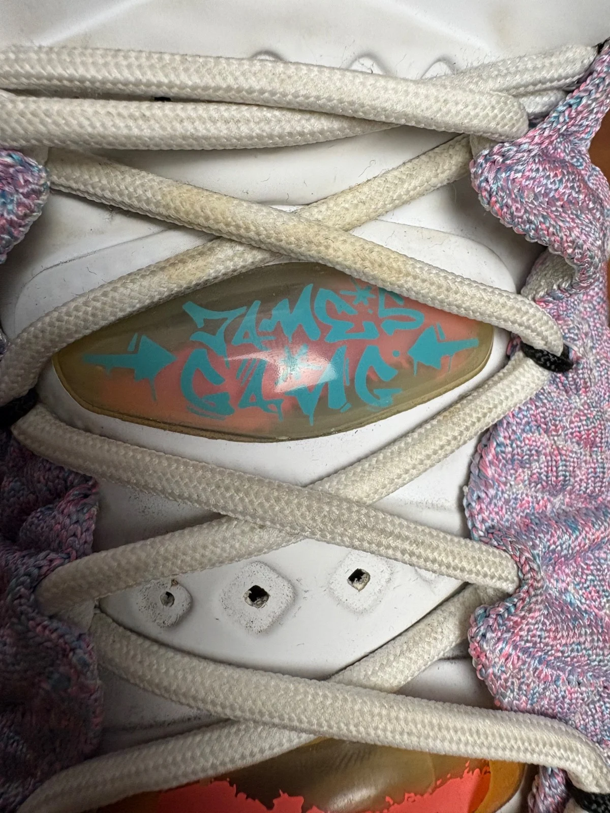 Nike LeBron 18 Graffiti James Gang Black Chlorine Blue Men's 9.5 Read Details – photo 10