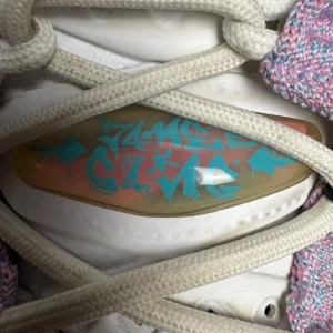 Nike LeBron 18 Graffiti James Gang Black Chlorine Blue Men's 9.5 Read Details – photo 11