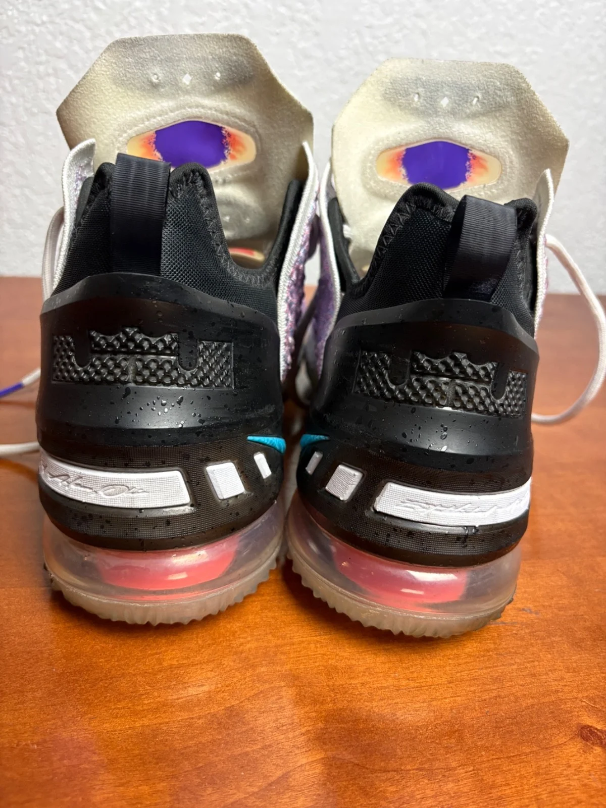 Nike LeBron 18 Graffiti James Gang Black Chlorine Blue Men's 9.5 Read Details – photo 13