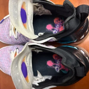 Nike LeBron 18 Graffiti James Gang Black Chlorine Blue Men's 9.5 Read Details – photo 16