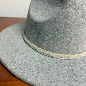 Set of 3 Wide Brim Fedora Hats Black Grey Camel Tan One Size Unisex Boater Style – photo 13