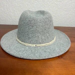 Set of 3 Wide Brim Fedora Hats Black Grey Camel Tan One Size Unisex Boater Style – photo 16