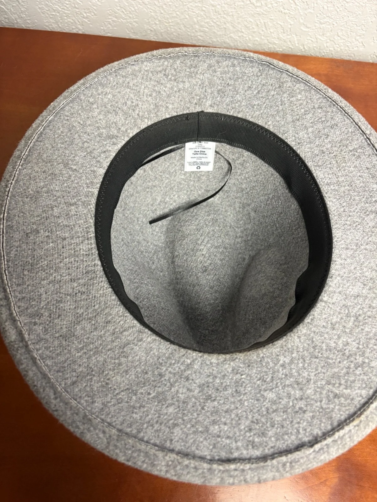 Set of 3 Wide Brim Fedora Hats Black Grey Camel Tan One Size Unisex Boater Style – photo 19
