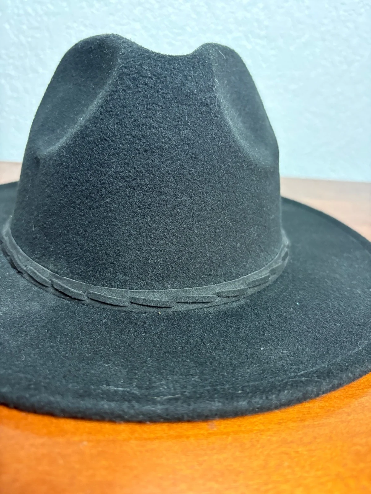 Set of 3 Wide Brim Fedora Hats Black Grey Camel Tan One Size Unisex Boater Style – photo 22