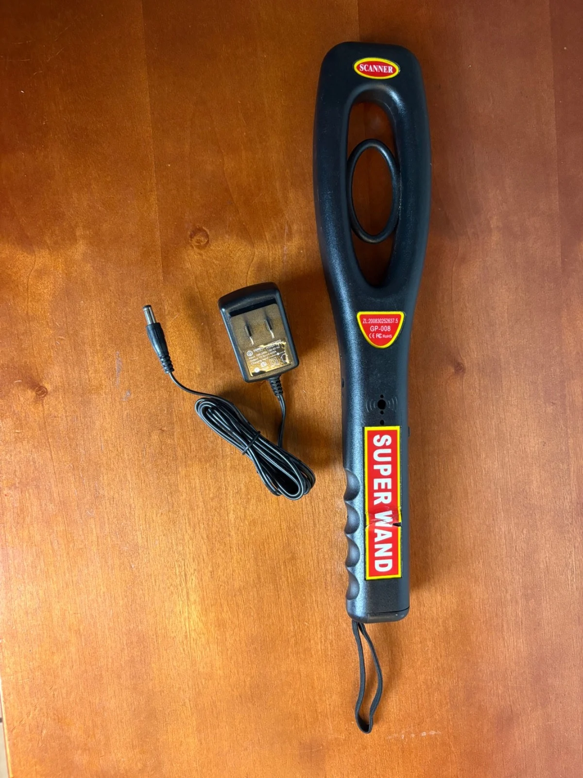 Super Wand GP-008 Handheld Metal Detector Security Scanner with AC Power Adapter – photo 2