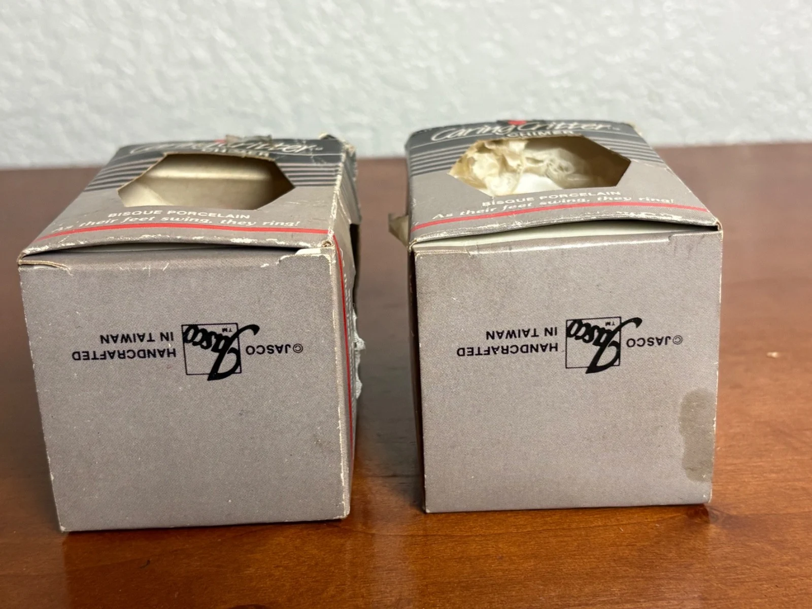 Jasco Caring Critter Chimer Bisque Porcelain Bell Ornaments Set of 2 – photo 15