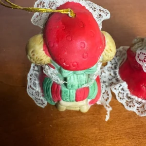 Jasco Caring Critter Chimer Bisque Porcelain Bell Ornaments Set of 2 – photo 7
