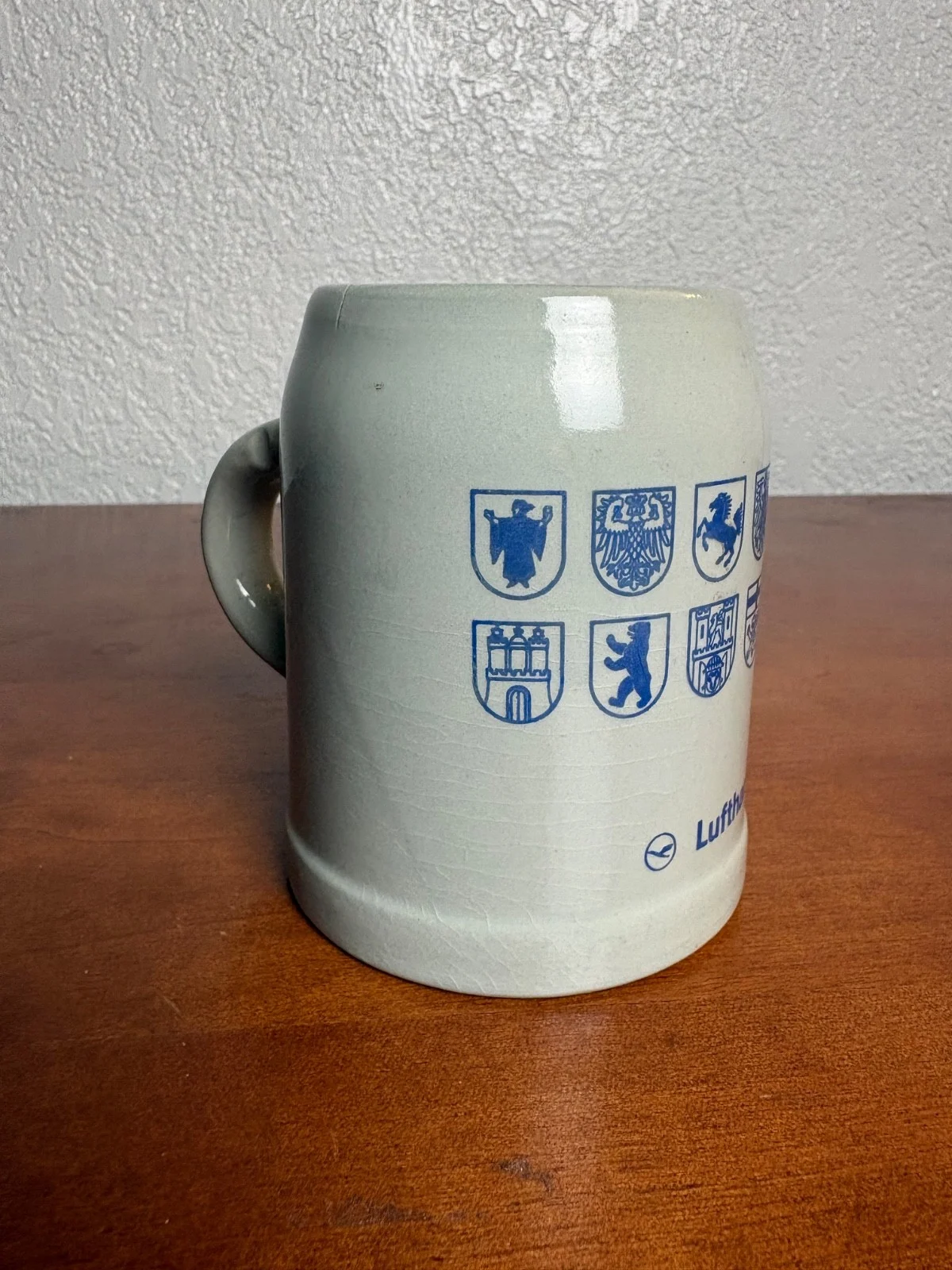 1970 Vintage Lufthansa Airlines Stoneware German 0.3 Liter Beer Stein – photo 2