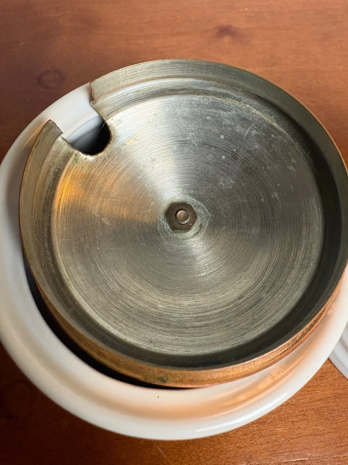 Baker Hart & Stuart White Ceramic Sugar Bowl Set Copper Lids – photo 7