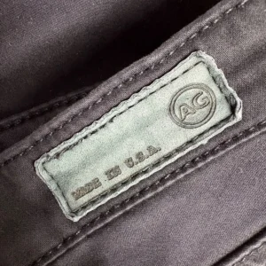 AG Adriano Goldschmied The Harlow Black Patch Pocket Zip Pants Made in USA Size – photo 3