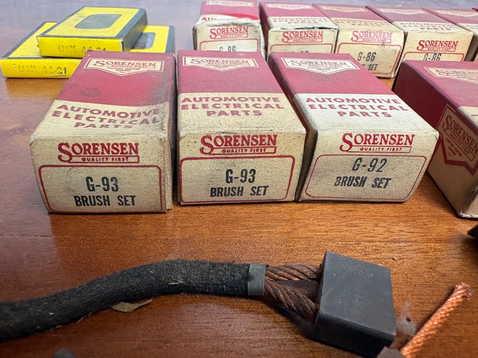 Vintage Sorensen & USM Automotive Electrical Brush Set Lot G-86 G-93 G-92 NOS – photo 2