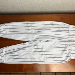 Women's Mercado Softball Pants XS White & Black Striped Polyester Uniform – photo 2
