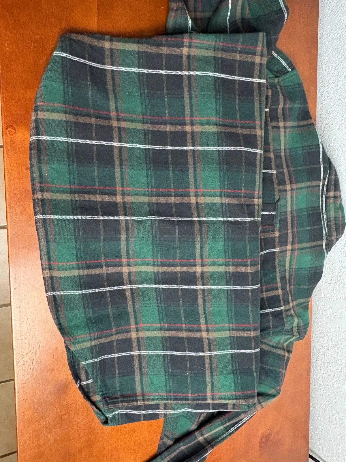 Head Brand Co Men's Large Green Plaid Flannel Button Up Shirt Long Sleeve L – photo 6