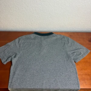 Brixton Men's Large Herringbone Polo Shirt Gray Black Short Sleeve Knit Top – photo 5