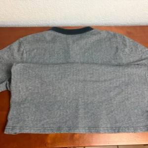 Brixton Men's Large Herringbone Polo Shirt Gray Black Short Sleeve Knit Top – photo 6