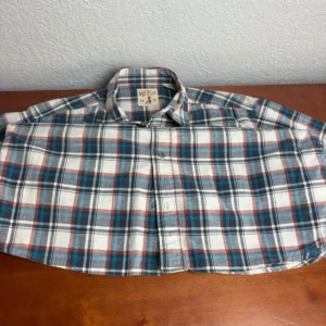 RedHead Brand Co. Men's Large Plaid Shirt Short Sleeve Cotton Button Down Blue – photo 2