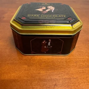 Confiserie Heidel Dark Chocolate Empty Collectible Tin Octagonal Art Deco Style – photo 3