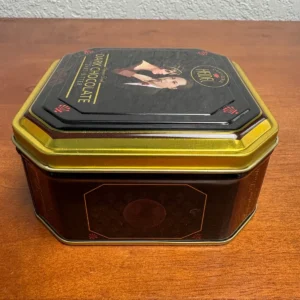 Confiserie Heidel Dark Chocolate Empty Collectible Tin Octagonal Art Deco Style – photo 6