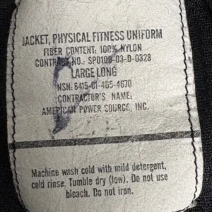 US Army IPFU Jacket, Gray Reflective Individual Physical Fitness SZ Large Short – photo 8