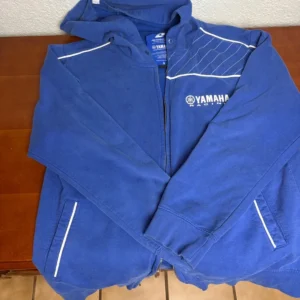 Yamaha Racing Hoodie One Industries Blue Full Zip Mens Small READ: Missing Pull