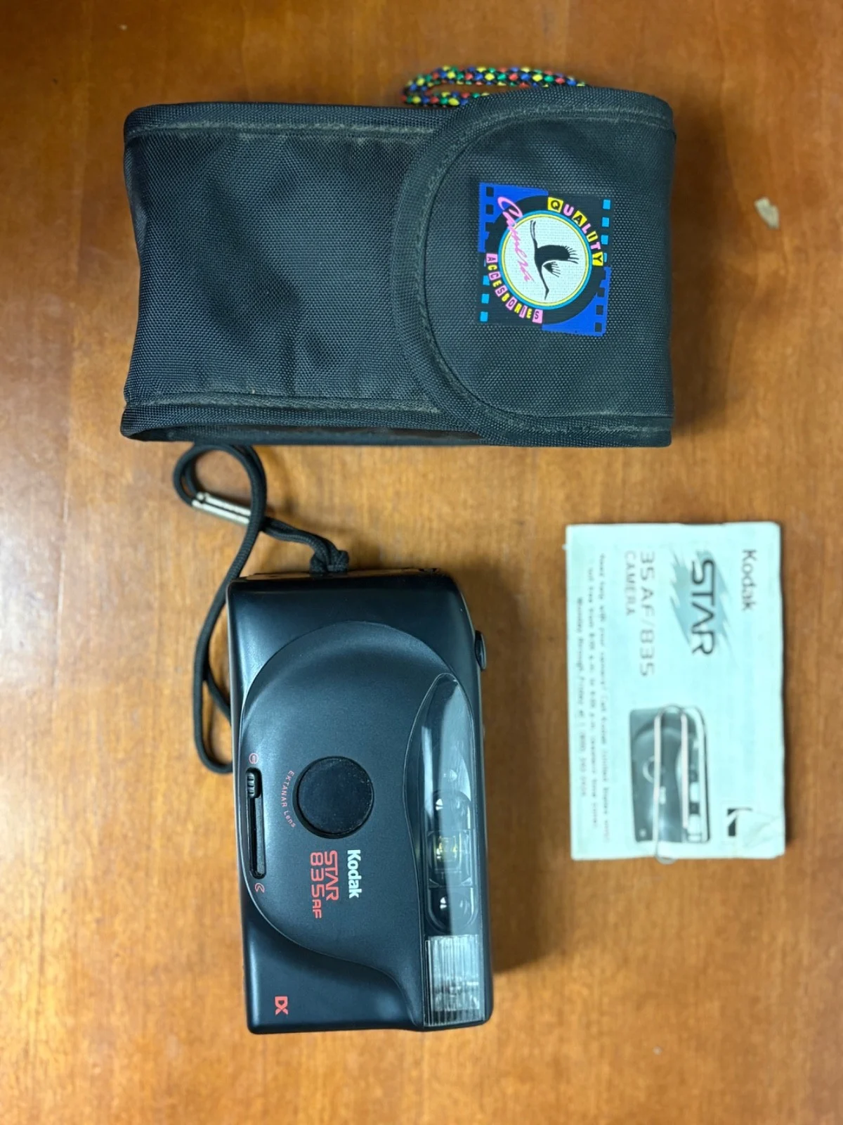 Kodak Star 835AF 35mm Film Camera Ektanar Lens w/ Case & Manual