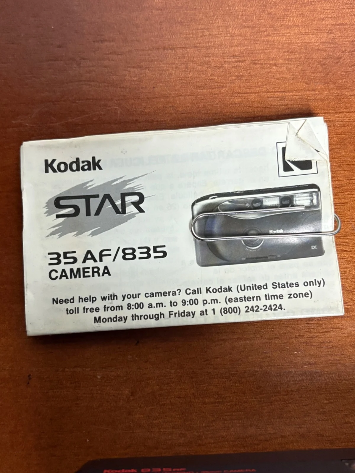 Kodak Star 835AF 35mm Film Camera Ektanar Lens w/ Case & Manual – photo 4