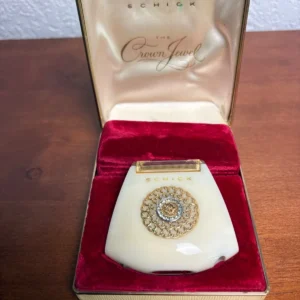 Vintage Lady Schick Crown Jewel 110 Electric Razor Shaver w/ Case TESTED WORKS